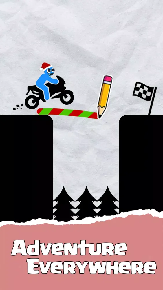 Ảnh chụp màn hình của Draw Line: Save the Motorbike
