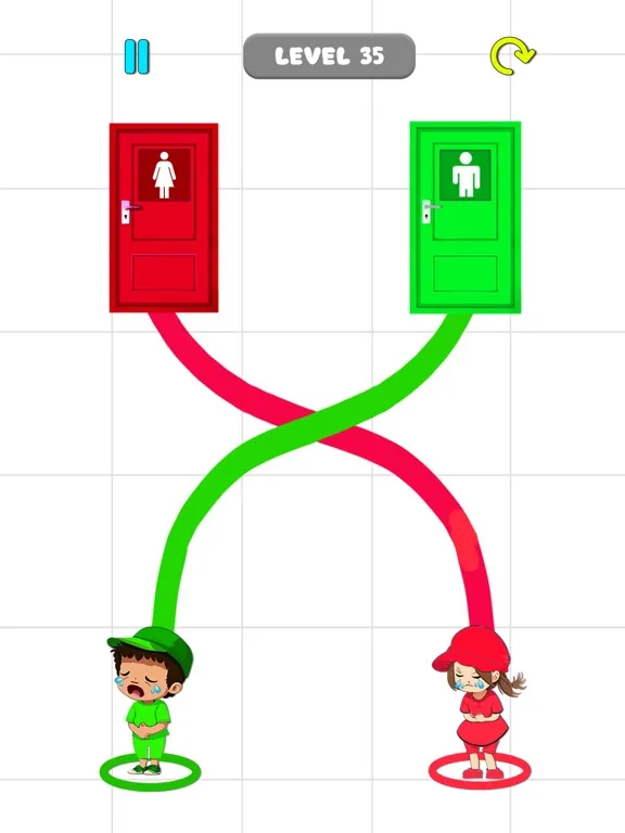 Capturas de pantalla de Toilet Rush Race - Draw To Pee iPad 