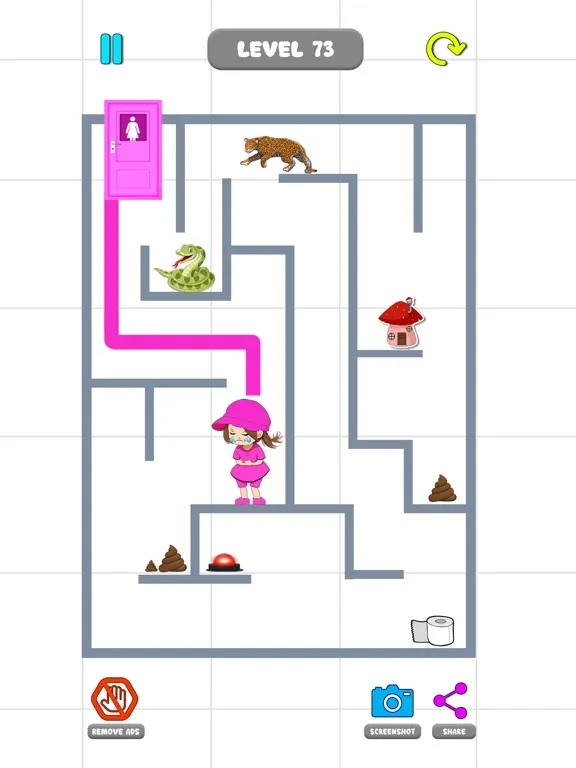 Capturas de pantalla de Toilet Rush Race - Draw To Pee iPad 
