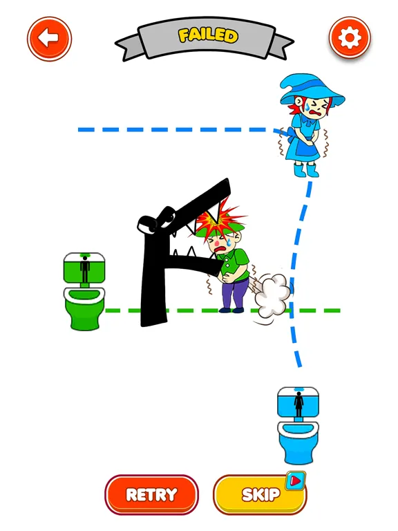 Capturas de pantalla de Toilet Rush Race - Draw To Pee iPad 