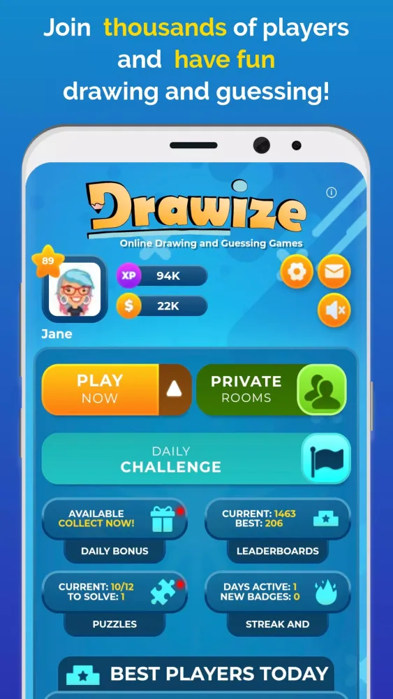 Tangkapan layar Drawize
