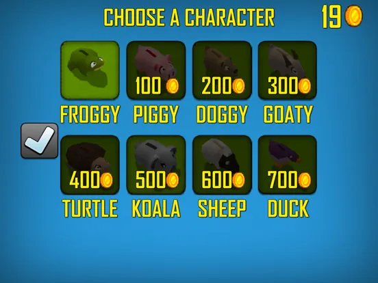 Tangkapan layar Froggy Road iPad 