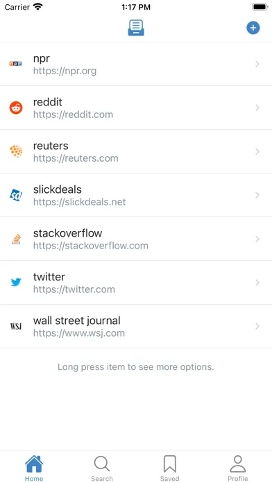 Tangkapan layar Drawer - Convenient Browser