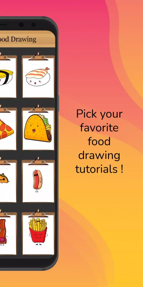 How to Draw Kawaii Food应用截图