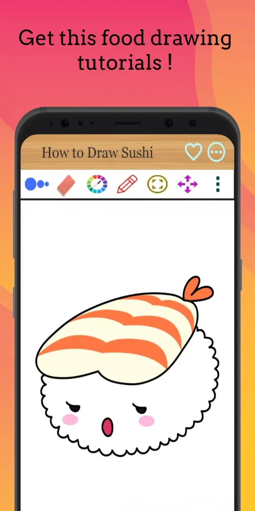 How to Draw Kawaii Food应用截图
