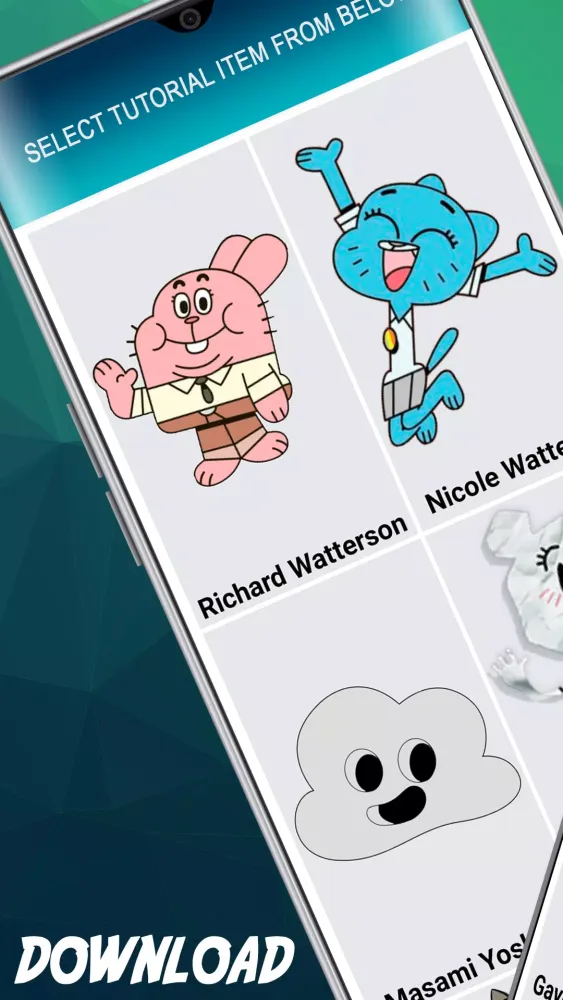How to draw Gumball Screenshots