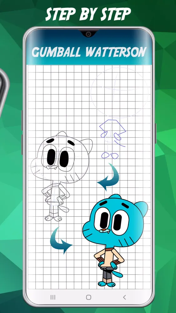 How to draw Gumball Screenshots