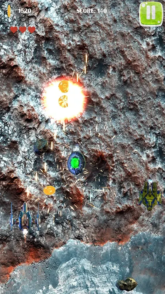 Tangkapan skrin Space Fighter: Metroid Attack