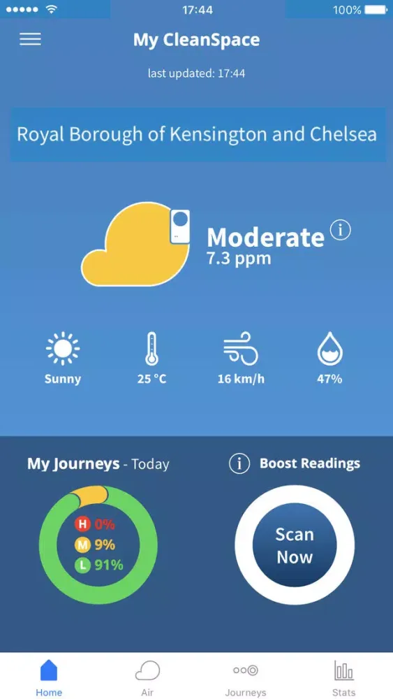 CleanSpace - Air Pollution App स्क्रीनशॉट