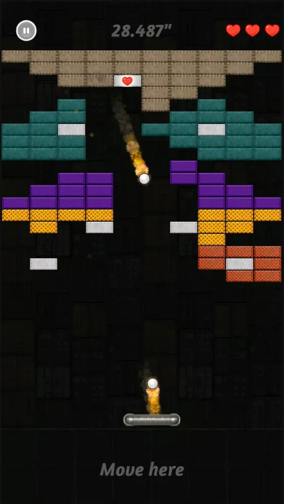 Tangkapan layar Brick Breaker