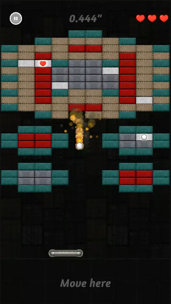 Tangkapan layar Brick Breaker