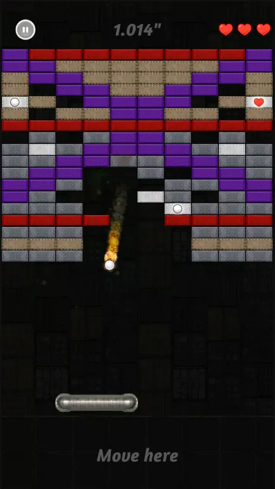 Tangkapan layar Brick Breaker