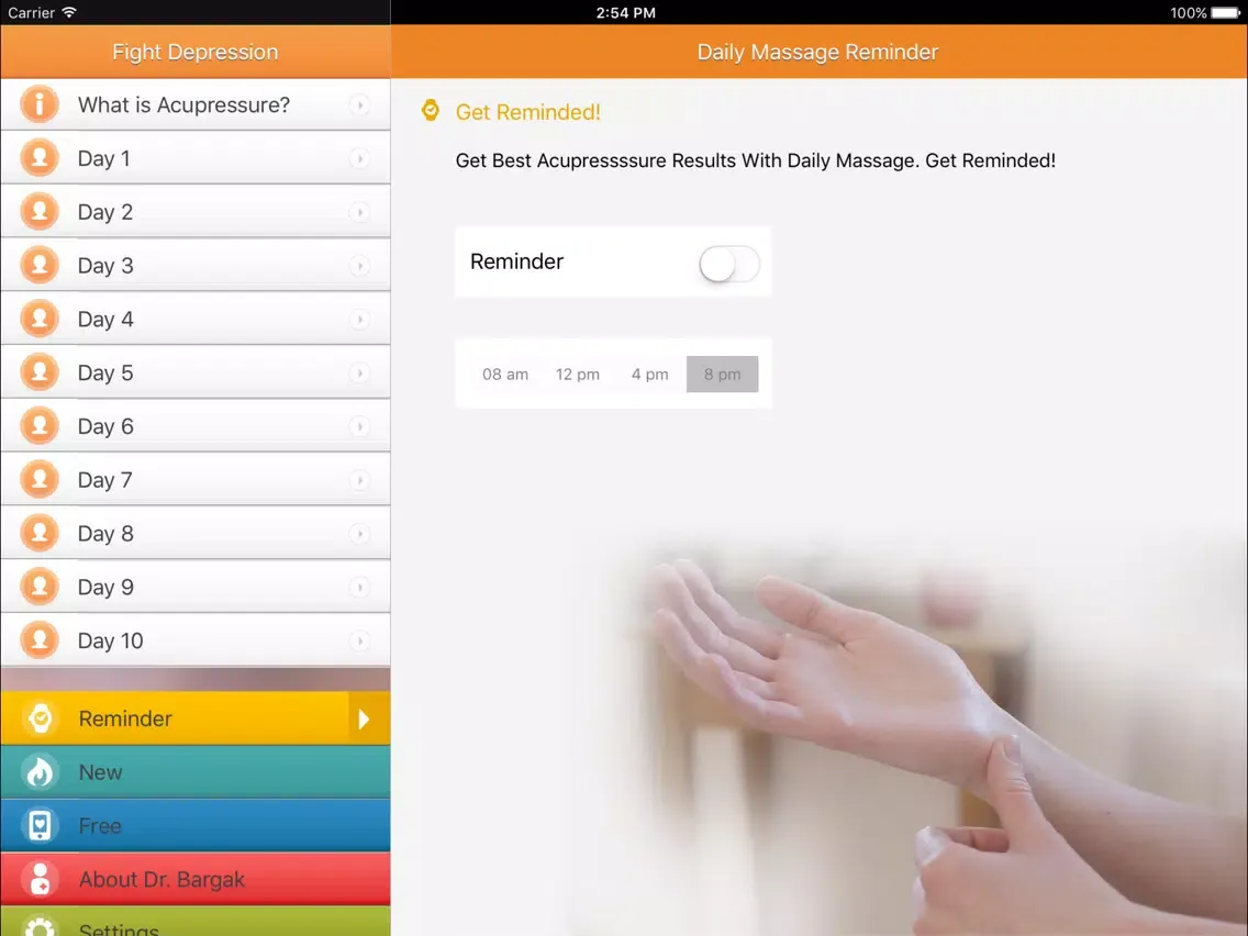 Get Rid Of Depression - Acupressure Massage Points iPad  স্ক্রিনশট