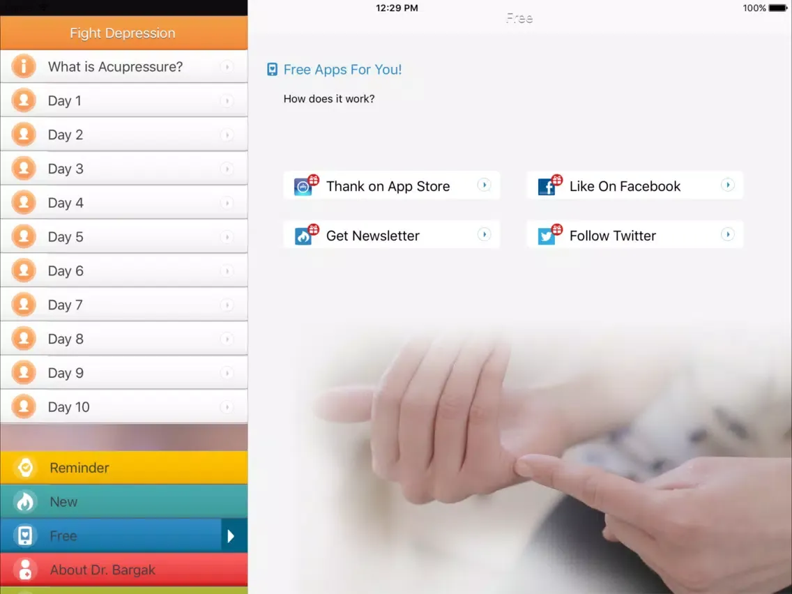 Get Rid Of Depression - Acupressure Massage Points iPad  স্ক্রিনশট