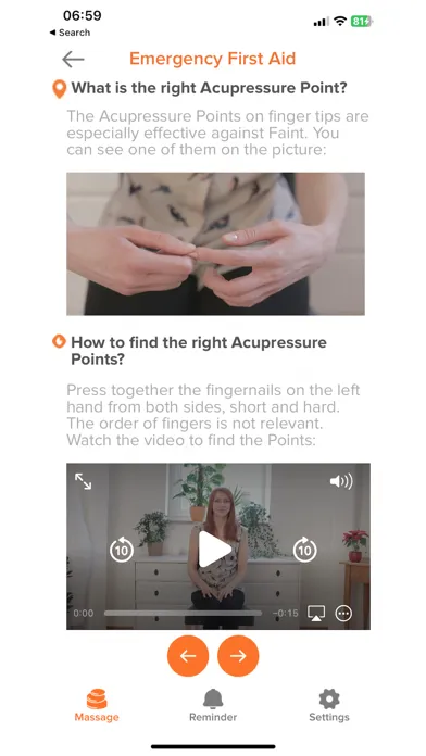 Captures d'écran de Acupressure - Fast Help Now!