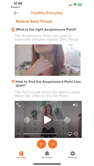 Captures d'écran de Acupressure - Fast Help Now!