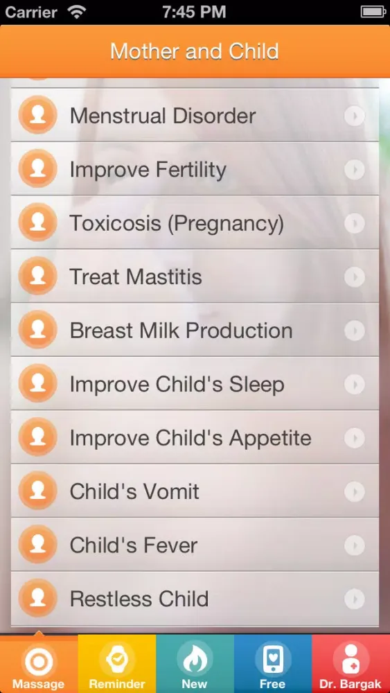 Healthy Mother And Child - Instant Self-Help with Chinese Massage Points (Regulate Period, Get Pregnant, Improve Child's Sleep and Appetite and many more) - FREE Acupressure Trainer Screenshots
