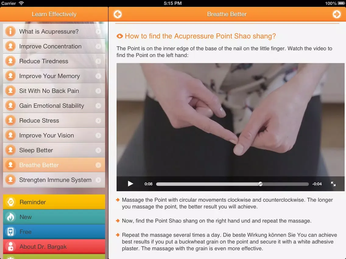 Brain Trainer: 10 Best Ways To Better Memory, Learning, Concentration And Many More Using Chinese Massage Points - FREE Trainer iPad  Screenshots