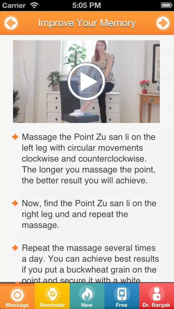 Brain Trainer: 10 Best Ways To Better Memory, Learning, Concentration And Many More Using Chinese Massage Points - FREE Trainer Screenshots
