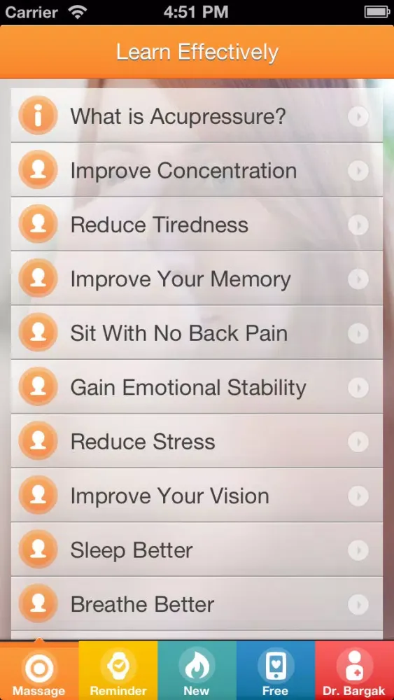 Brain Trainer: 10 Best Ways To Better Memory, Learning, Concentration And Many More Using Chinese Massage Points - FREE Trainer Screenshots