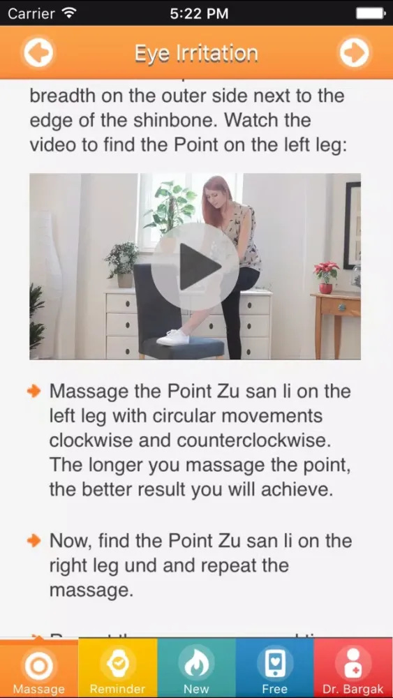 Screenshot di Allergy Acupressure Self-Treatment Massage Points