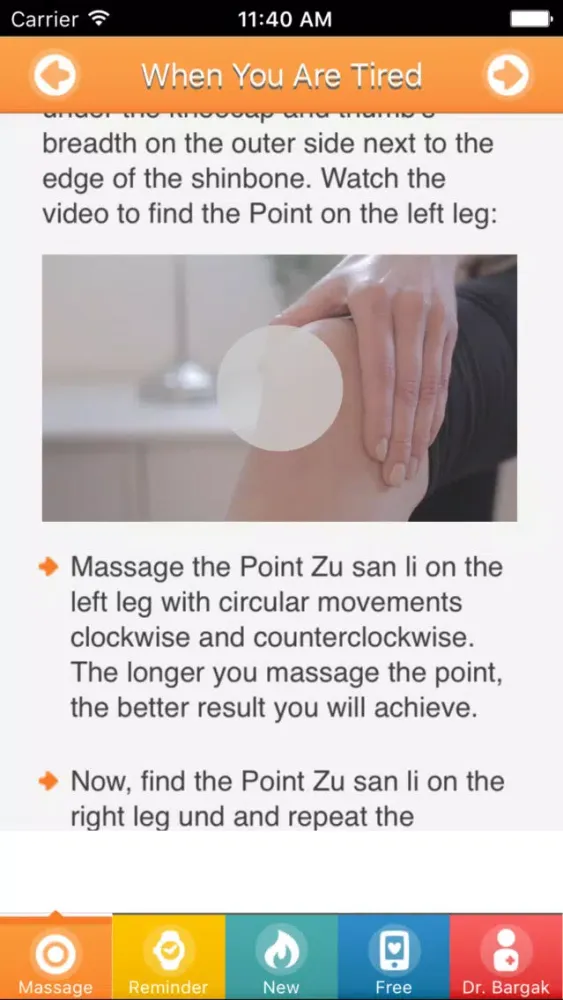 Ảnh chụp màn hình của NO Headache - Instant Acupressure Massage Points