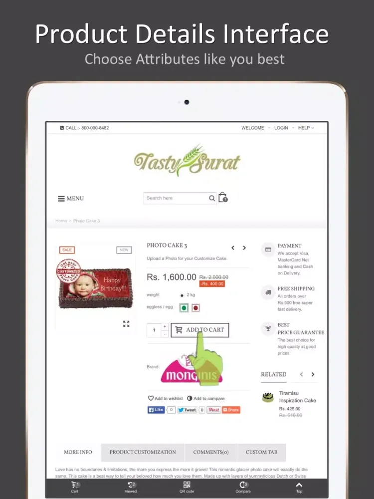 Tasty Surat iPad  سکرین شاٹس