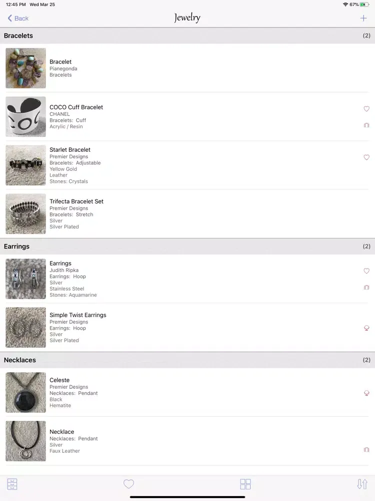 myJewelCache iPad  Screenshots