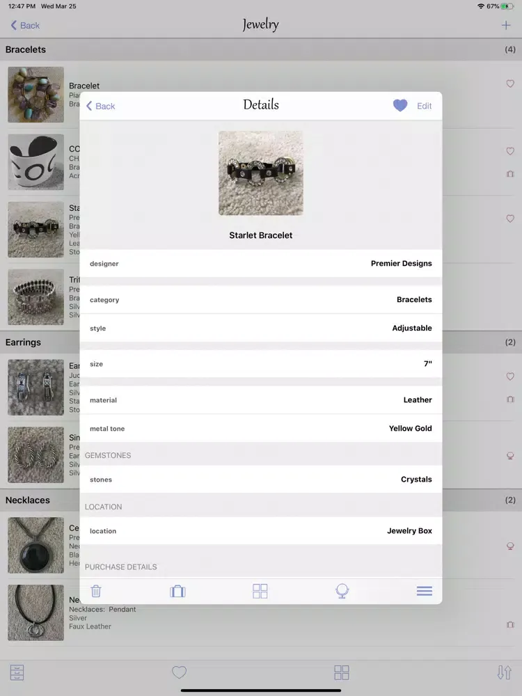 myJewelCache iPad  Screenshots
