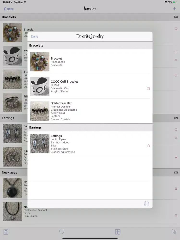 myJewelCache iPad  Screenshots