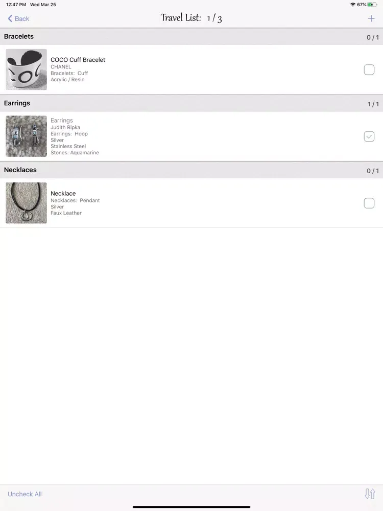 myJewelCache iPad  Screenshots