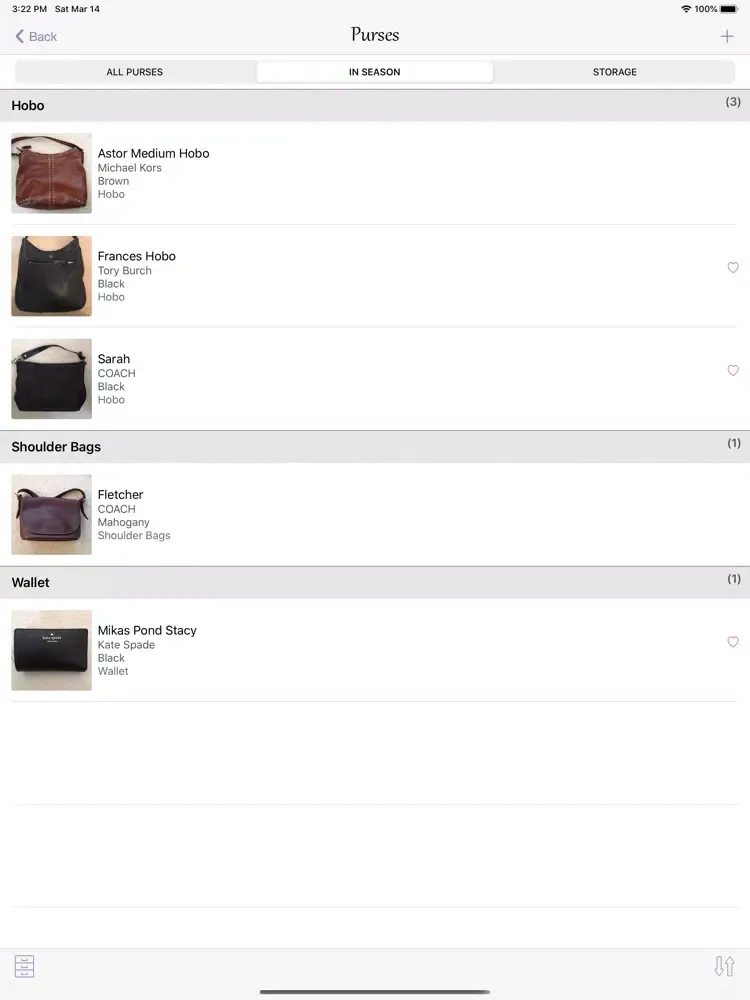 myPurseCache iPad 應用截圖