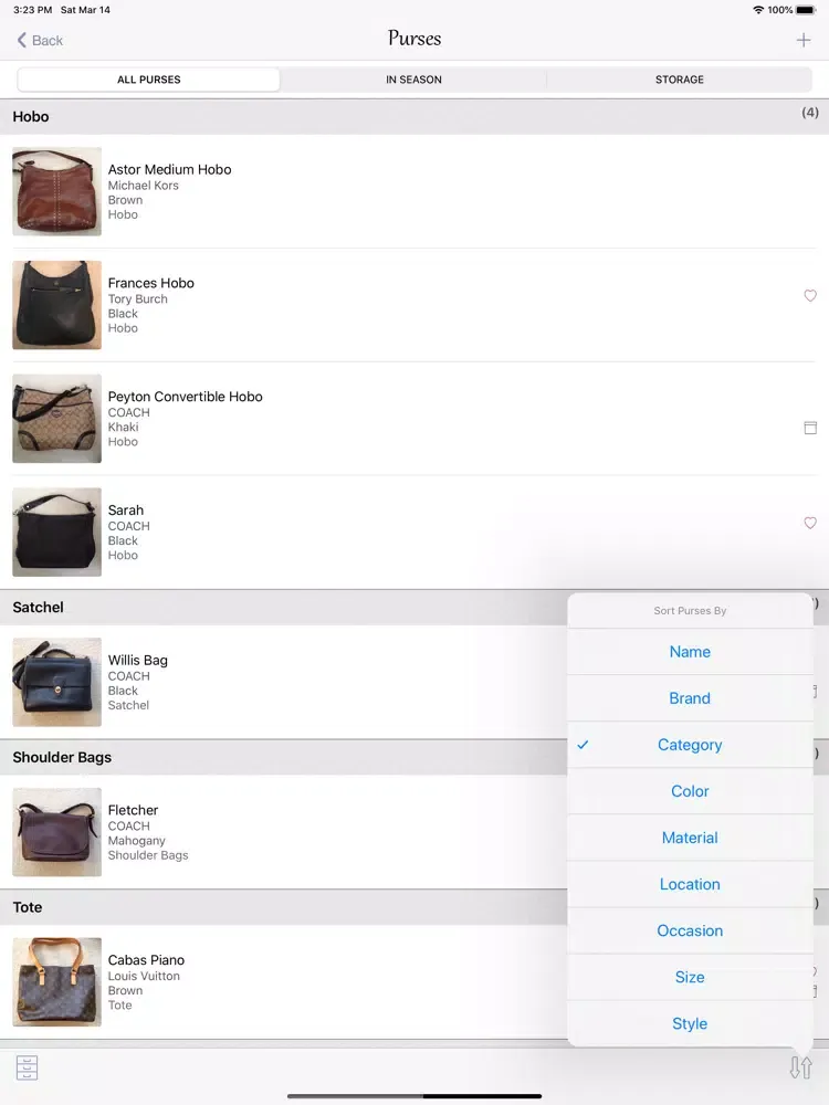 myPurseCache iPad 應用截圖