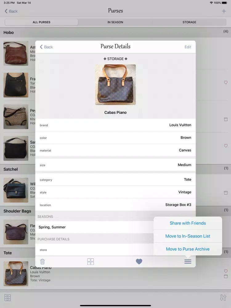 myPurseCache iPad 應用截圖