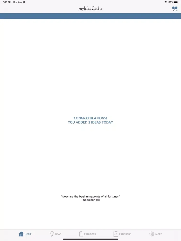 Capturas de tela do myIdeaCache: Idea Organizer iPad 