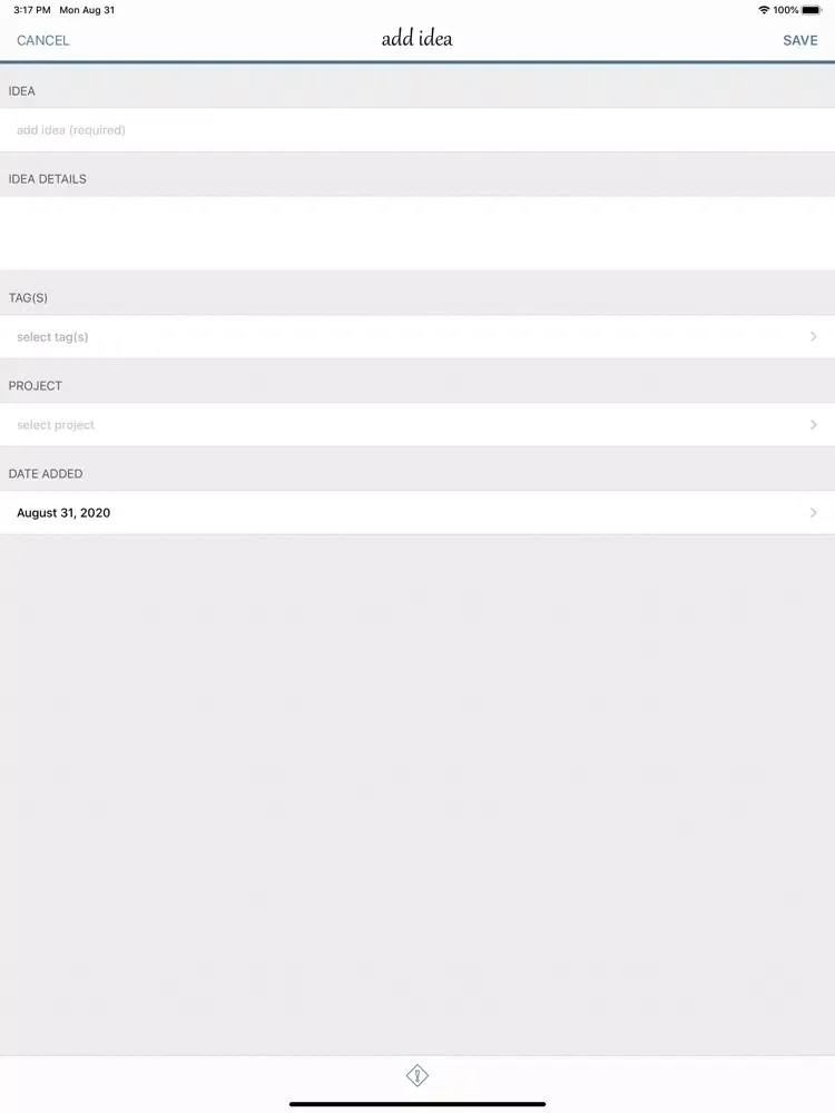 Capturas de tela do myIdeaCache: Idea Organizer iPad 