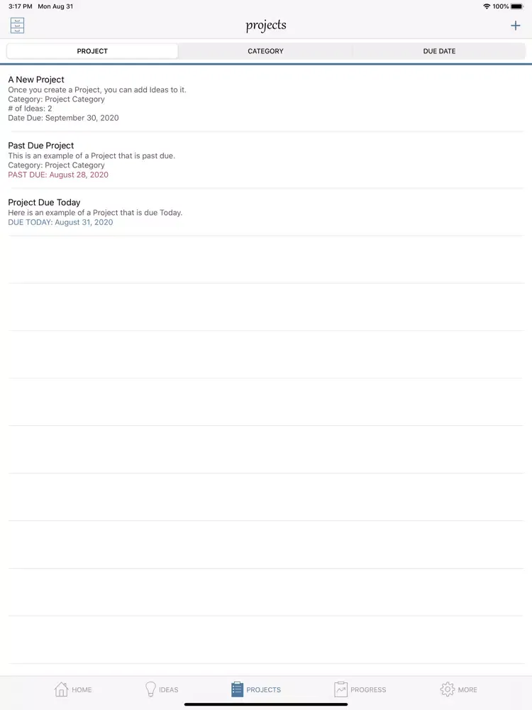 Capturas de tela do myIdeaCache: Idea Organizer iPad 