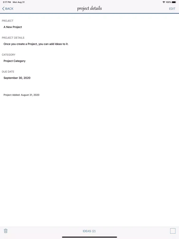 Capturas de tela do myIdeaCache: Idea Organizer iPad 