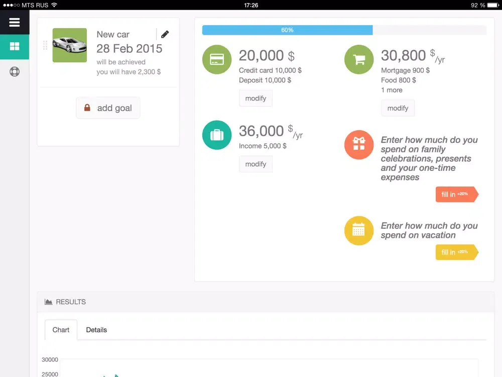 Capturas de pantalla de Plan Big Life iPad 