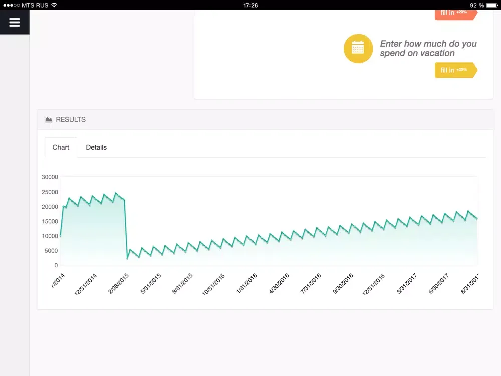 Capturas de pantalla de Plan Big Life iPad 