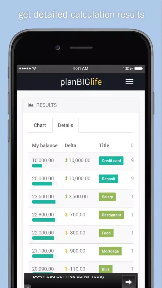 Capturas de pantalla de Plan Big Life