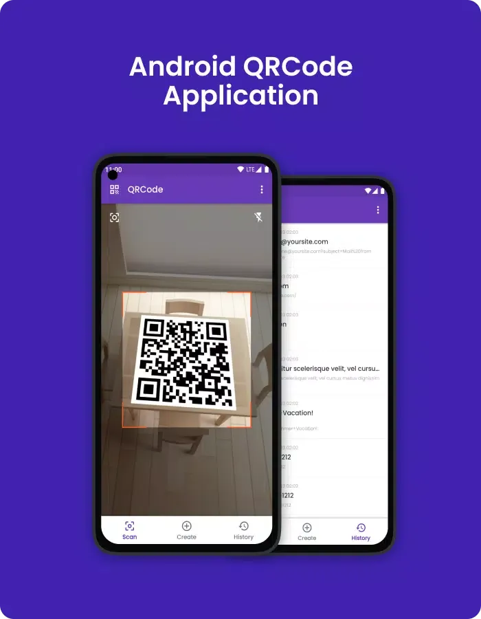 QRCode سکرین شاٹس