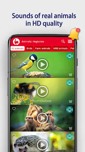 Zrzuty ekranu Animals: Ringtones