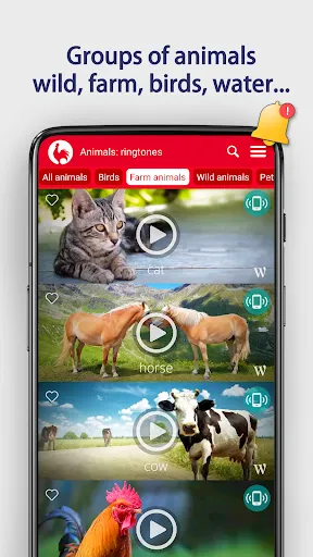 Zrzuty ekranu Animals: Ringtones