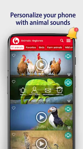 Zrzuty ekranu Animals: Ringtones