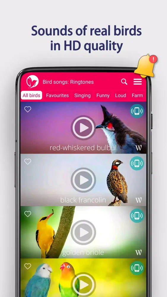Bird Songs: Ringtones Screenshots