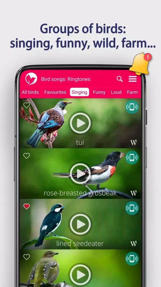Bird Songs: Ringtones Screenshots