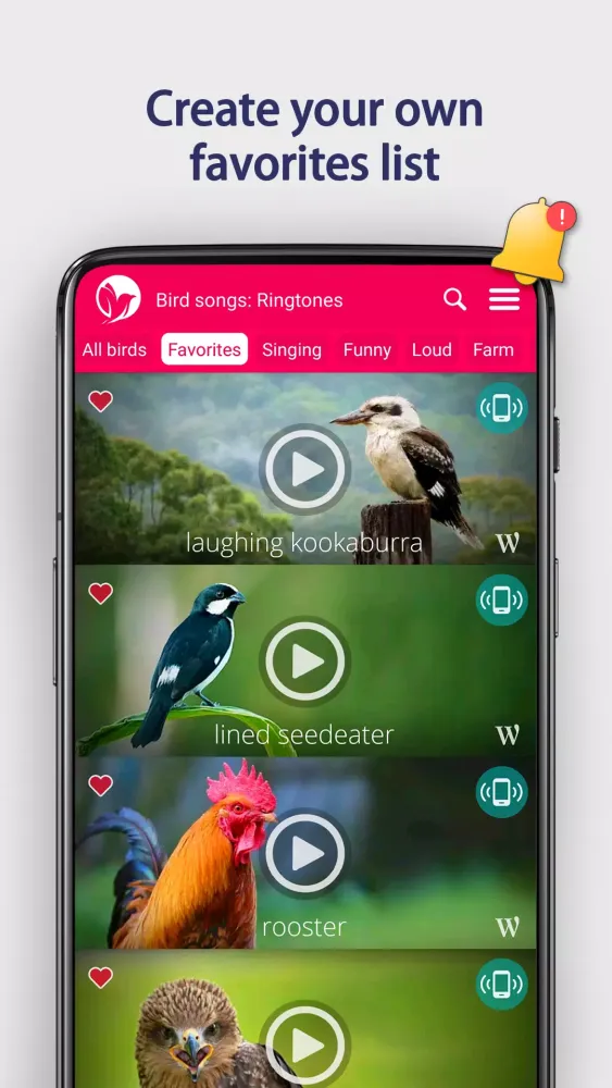 Bird Songs: Ringtones Screenshots