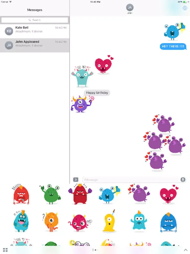 Capturas de tela do Zuli Monsters iPad 