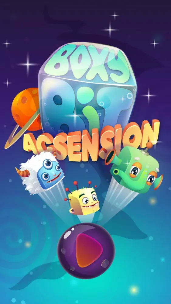 ภาพหน้าจอของ Boxy Bit Ascension